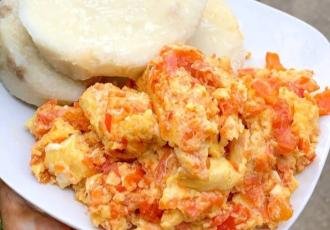 Yam & Egg Sauce